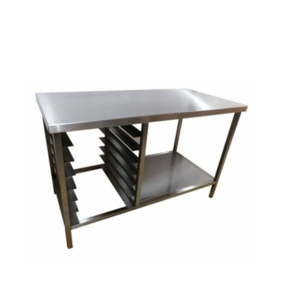 MEE1.4AI MAQUIPAN MESA DE TRABAJO CON ENTREPAÑO Y ESPIGUERO 