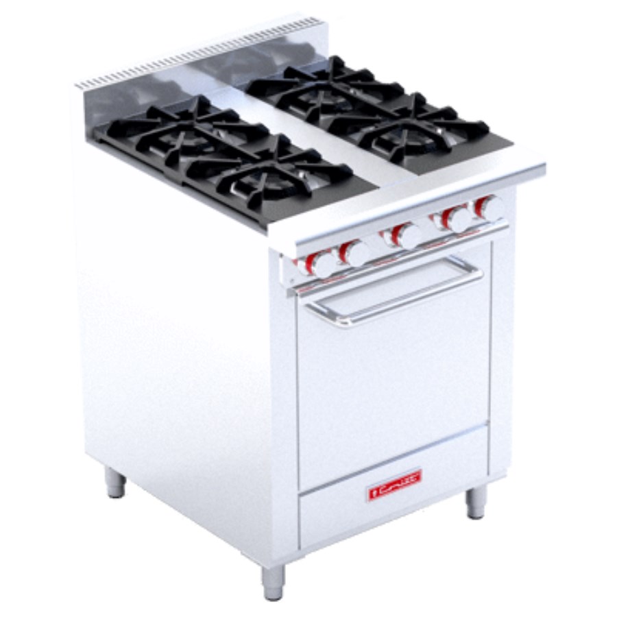 EC-4-HM DE PISO MASTER CORIAT ESTUFA A GAS 4 QUEMADORES 1 HORNO