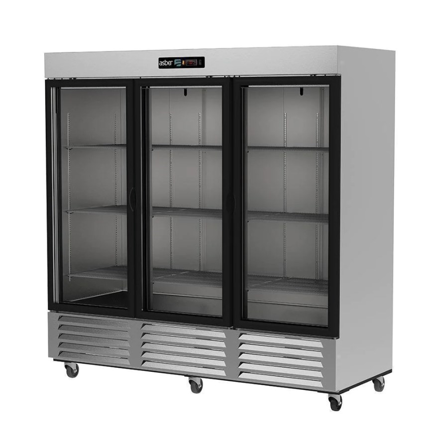 ARR 72 G H HC ASBER REFRIGERADOR 3 PUERTAS DE CRISTAL PROFESSIONAL LINE 
