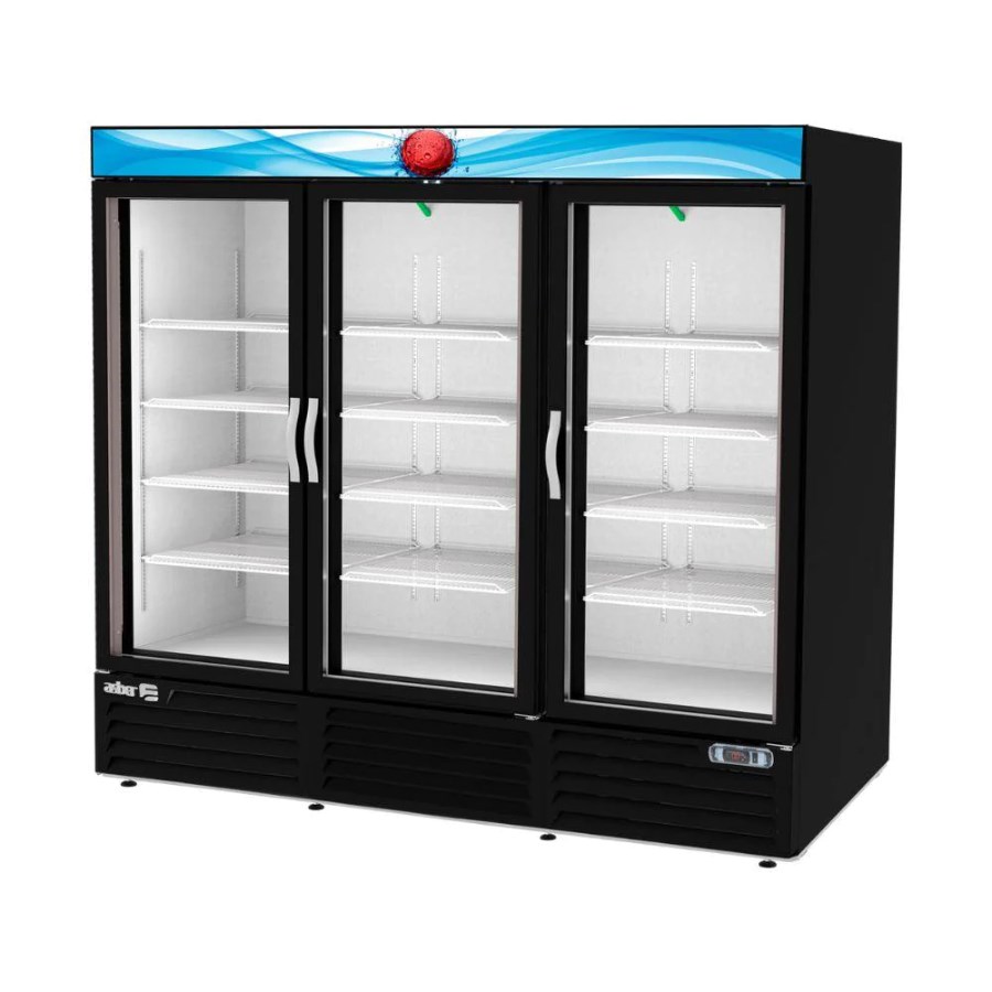 ARMD 72 HC ASBER REFRIGERADOR 3 PUERTAS CRISTAL CON DISPLAY MERCHANDISER LINE