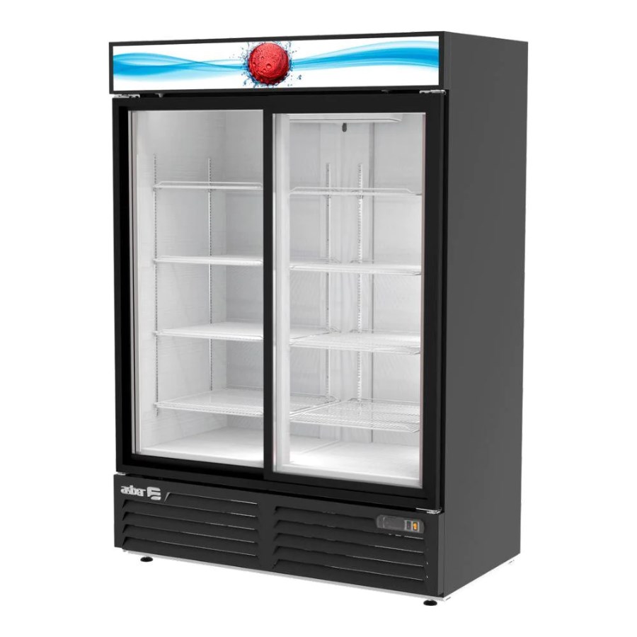 ARMD 47 SD HC ASBER REFRIGERADOR 2 PUERTAS CRISTAL CORREDIZAS MERCHANDISER LINE