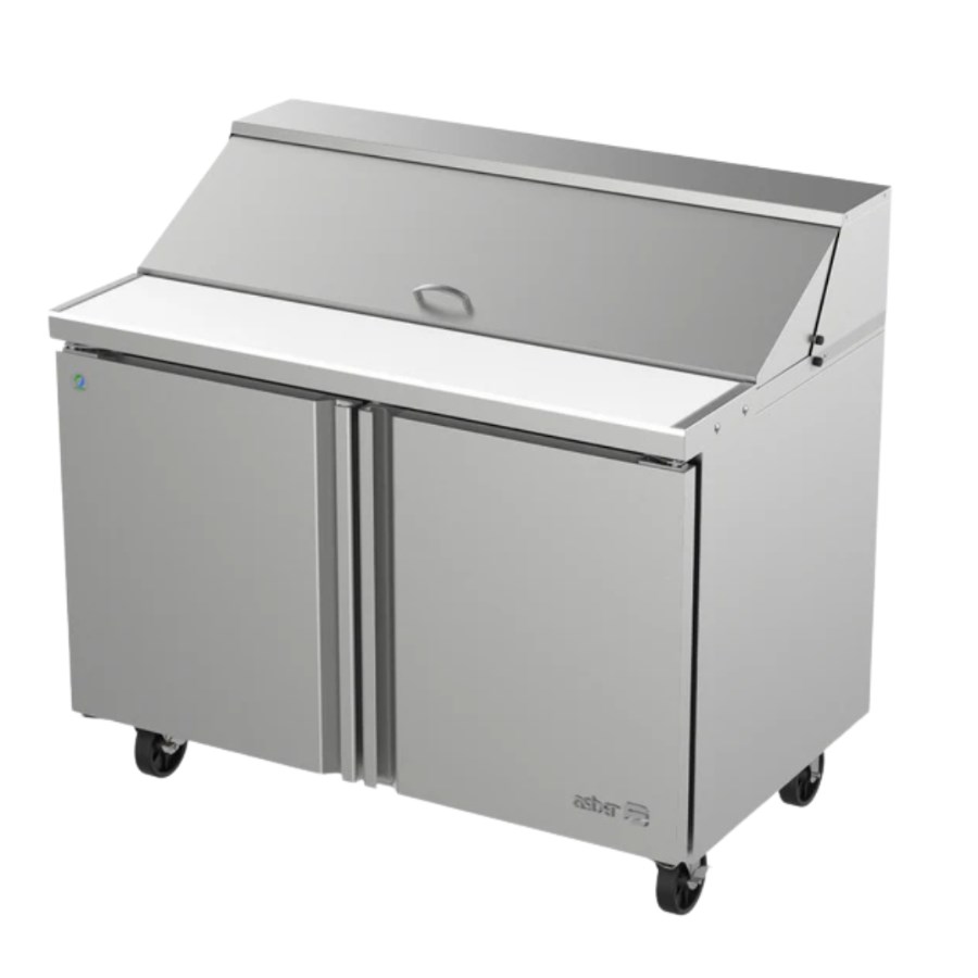 APTS 48 12 HC ASBER MESA REFRIGERADA DE PREPARACIÓN DE ENSALADAS 2 PUERTAS NEO SERIES