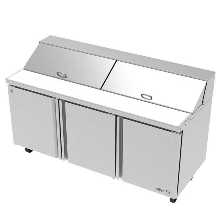 APTS 72 18 HC ASBER MESA REFRIGERADA DE PREPARACIÓN DE ENSALADAS 3 PUERTAS NEO SERIES