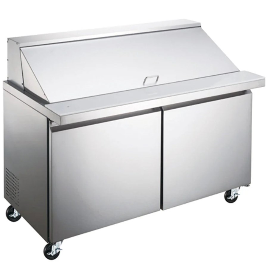ME-2P-SS-03 ICEHAUS MESA PARA ENSALADAS 2 PUERTAS 9 PIES