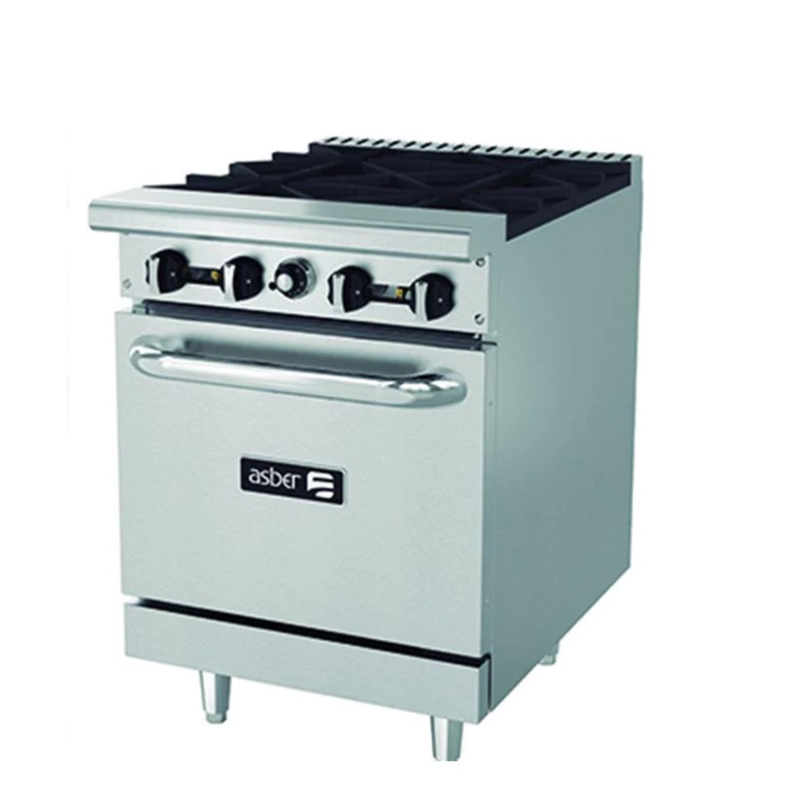 AER-4-24 ASBER ESTUFA A GAS 4 FUEGOS ABIERTOS Y HORNO