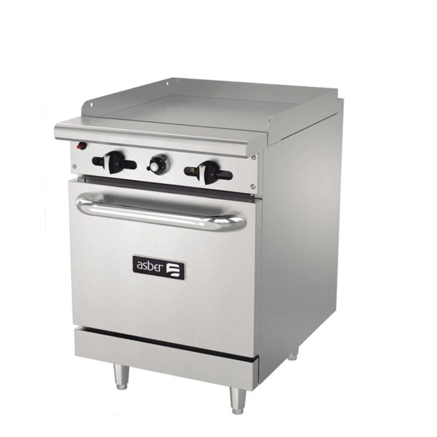 AER-G24-24-H ASBER PLANCHA A GAS Y HORNO