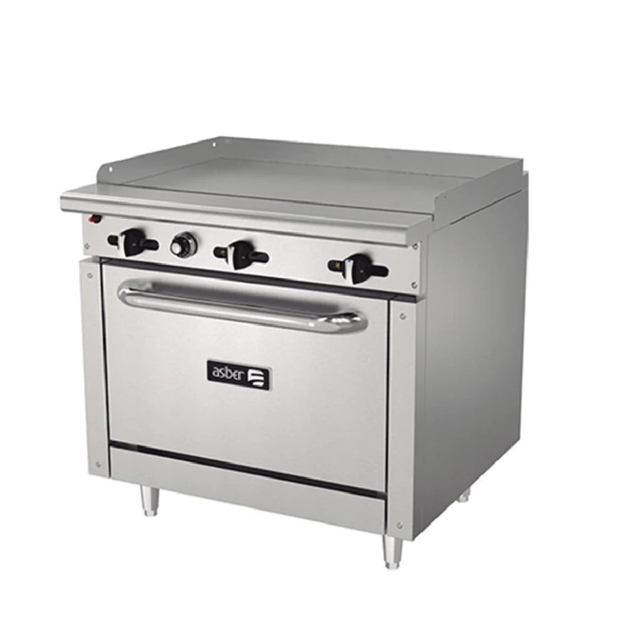 AER-G36-36-H ASBER PLANCHA A GAS Y HORNO