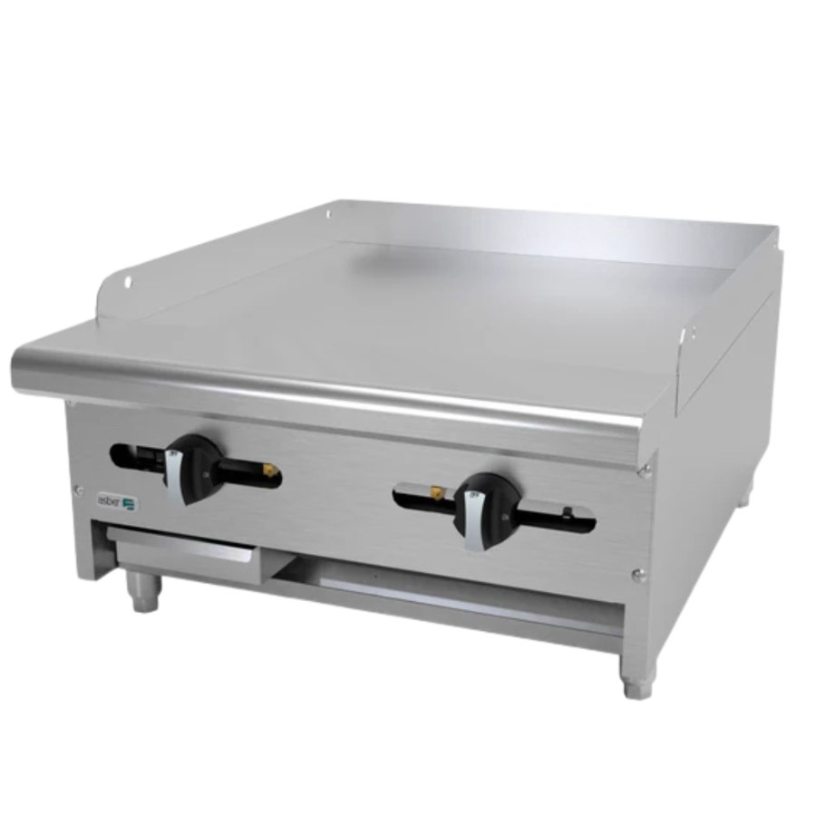 AEMG-24 ASBER PLANCHA LISA A GAS CON PLACA DE 5/8