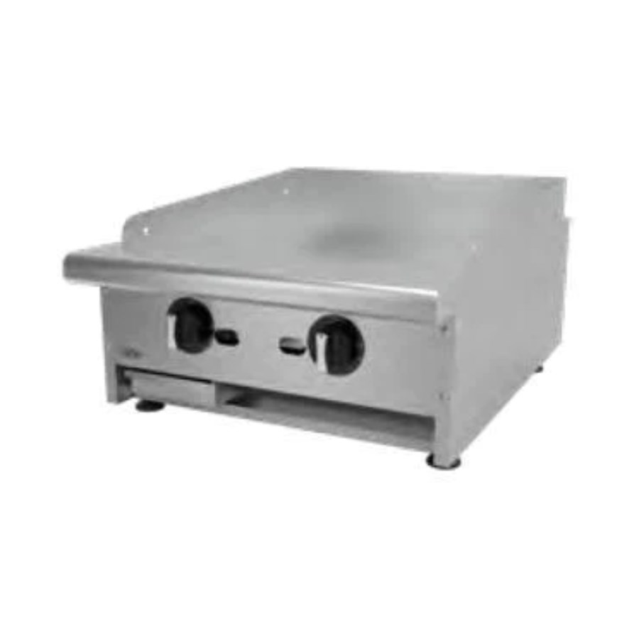 AETG-24-H ASBER PLANCHA LISA TERMOSTATICA A GAS CON PLACA DE 3/4 