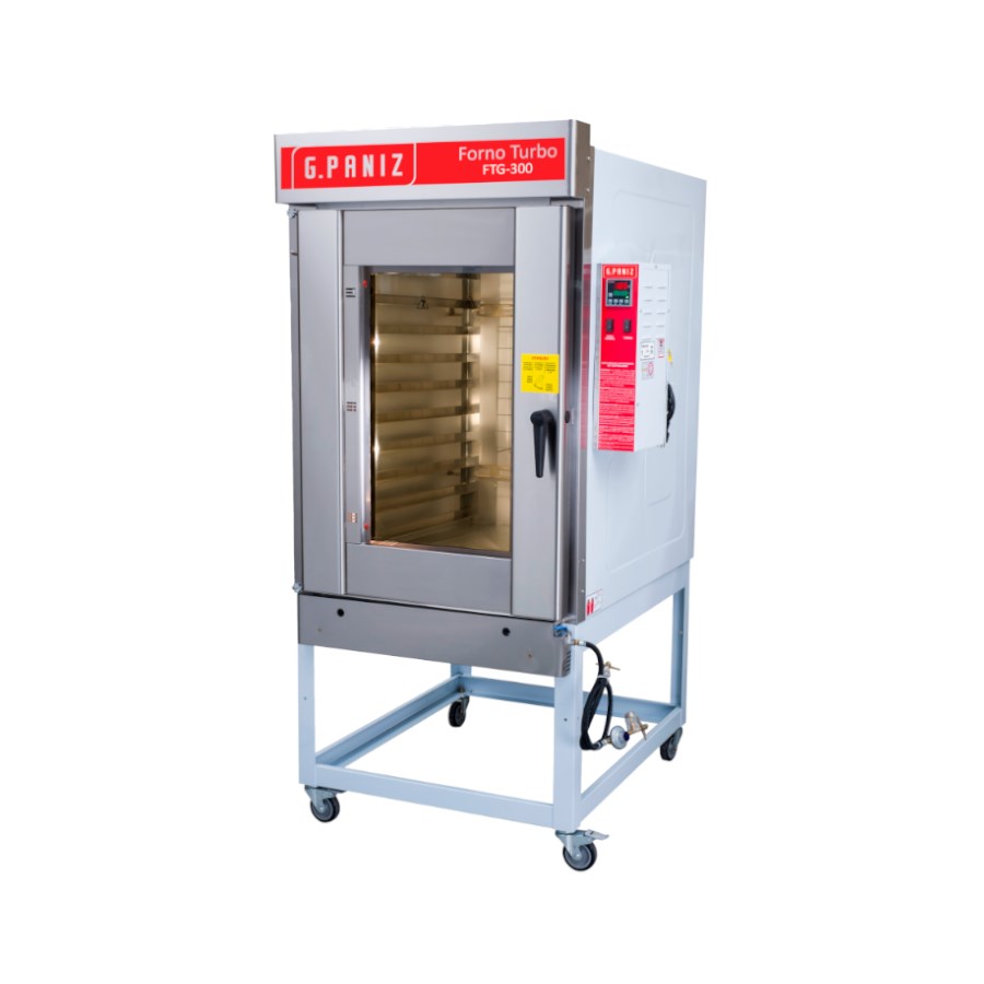 FTG300 G.PANIZ HORNO TURBO GAS 10 CHAROLAS 127V