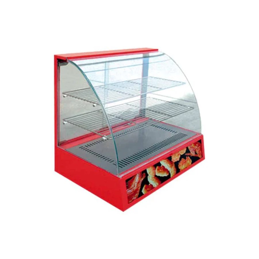BN-660R MIGSA VITRINA CALIENTE SOBRE MOSTRADOR DE CRISTAL CURVO