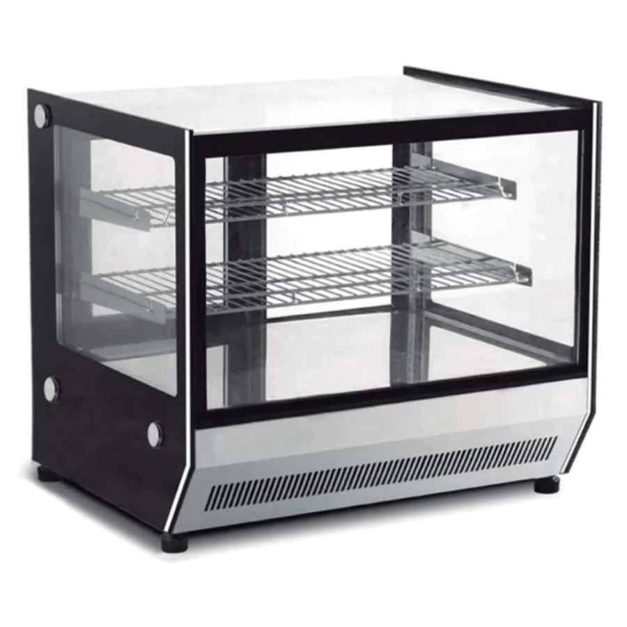 GN-1200HRT MIGSA VITRINA EXHIBIDORA CALIENTE PARA MOSTRADOR DE CRISTALES RECTOS