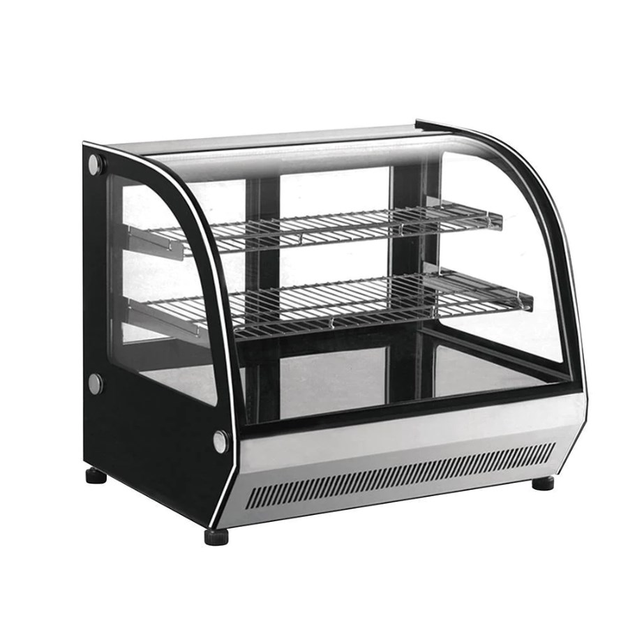 GN-1200CT MIGSA VITRINA EXHIBIDORA CRISTAL CURVO CAPACIDAD DE 190 LITROS