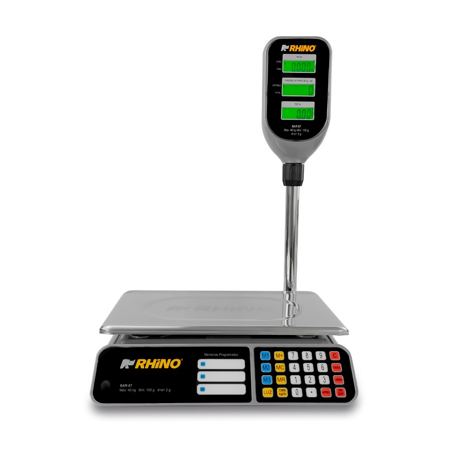 BAR-8T RHINO BÁSCULA ELECTRÓNICA MULTIFUNCIONES CON TORRETA 