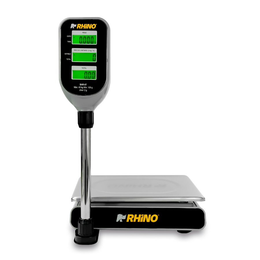 BAR-8T RHINO BÁSCULA ELECTRÓNICA MULTIFUNCIONES CON TORRETA 