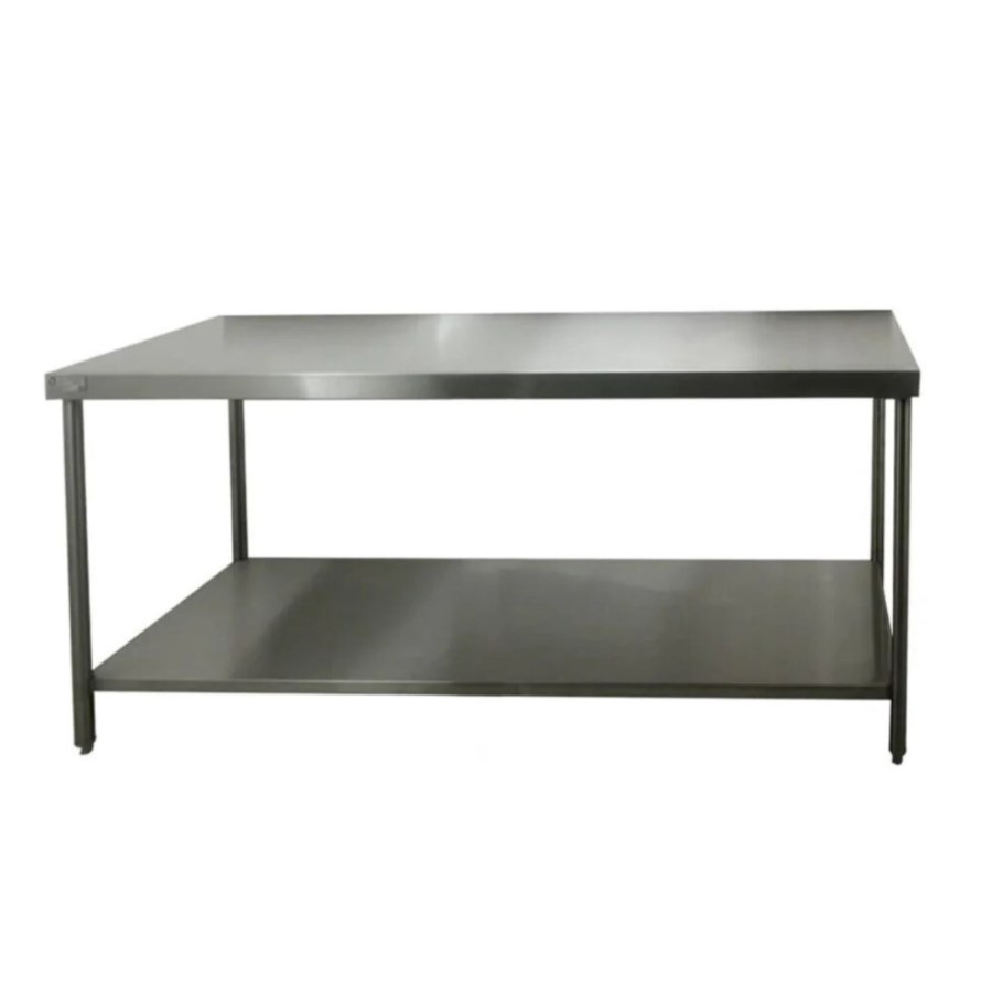 MI200iE MAQUIPAN MESA ISLA ACERO INOXIDABLE CON ENTREPAÑO 200 X 70