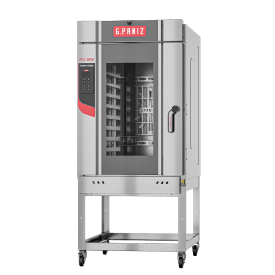 FTG3000 G.PANIZ HORNO TURBO GAS ACERO INOXIDABLE CAPACIDAD 10 CHAROLAS