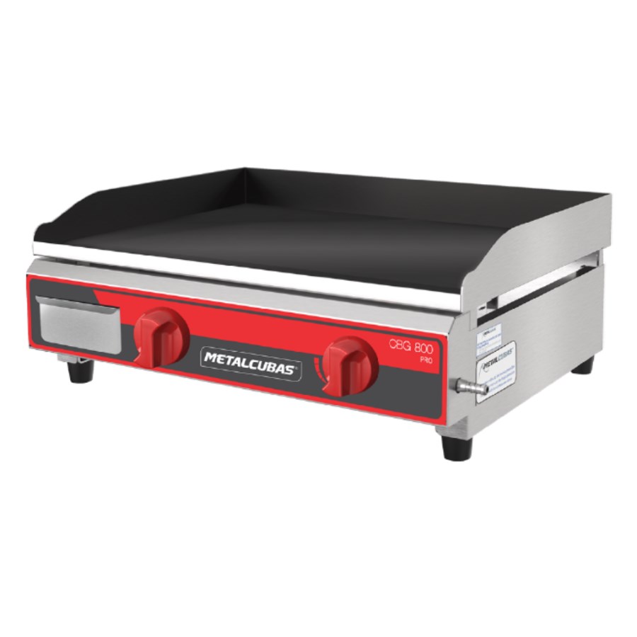 CBG800PRO METALCUBAS PLANCHA A GAS PRO 80 X 52.5 CM 127V