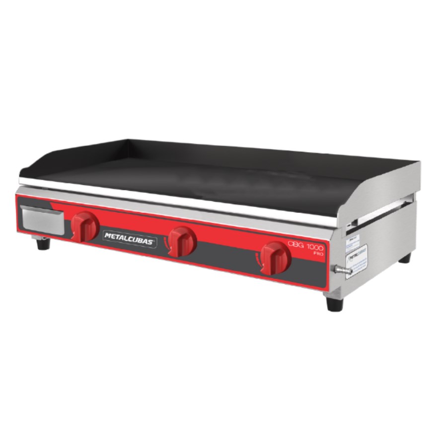 CBG1000PRO METALCUBAS PLANCHA A GAS PRO 100 X 52.5 CM 127V
