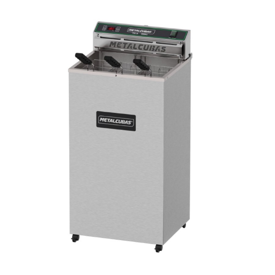 FOE18P METALCUBAS FREIDORA DE PISO ZONA FRÍA 18L 220V BIFASICA