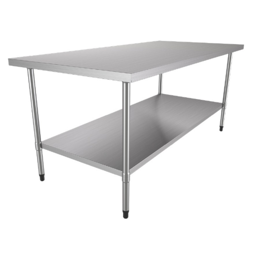 BA1800/700I METALCUBAS MESA DE TRABAJO ACERO INOXIDABLE 180 X 70 CM